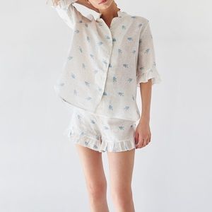 Daily Sleeper Linen Lounge Set / Pajamas - NWT